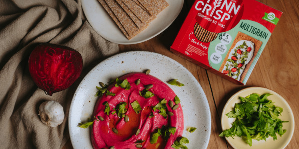 Peedihummus Finn Crisp näkilebadega