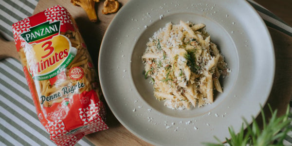 Kreemine kukeseene pasta Panzani pennedega